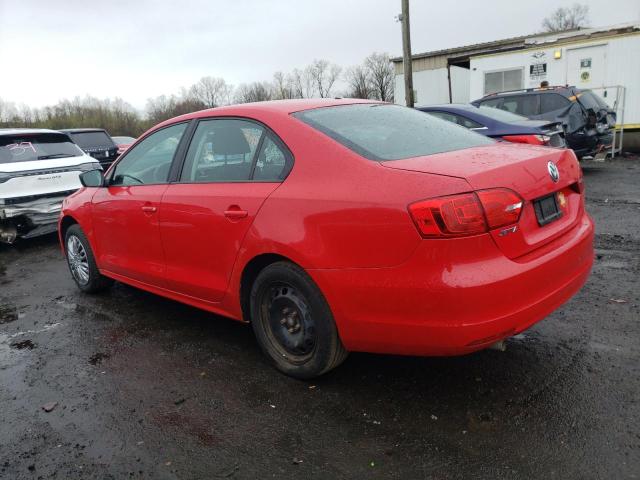 3VW1K7AJ5CM348535 - 2012 VOLKSWAGEN JETTA BASE RED photo 2