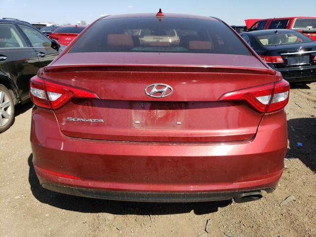 5NPE24AF7GH335120 - 2016 HYUNDAI SONATA SE RED photo 6