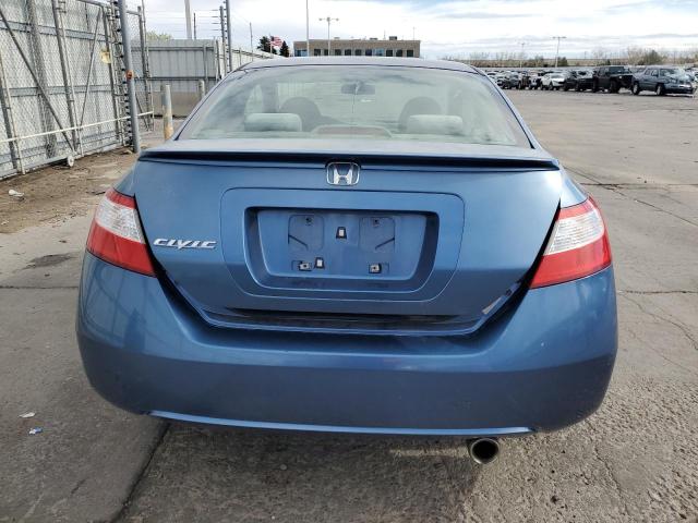 2HGFG12857H512276 - 2007 HONDA CIVIC EX BLUE photo 6