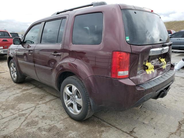 5FNYF4H50EB020802 - 2014 HONDA PILOT EXL BURGUNDY photo 2