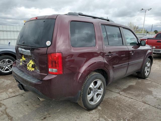 5FNYF4H50EB020802 - 2014 HONDA PILOT EXL BURGUNDY photo 3