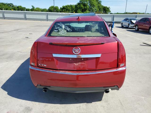 1G6DE5EG1A0149074 - 2010 CADILLAC CTS LUXURY COLLECTION RED photo 6