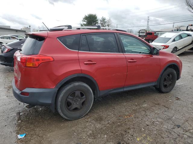 2T3BFREV5DW055772 - 2013 TOYOTA RAV4 LE RED photo 3