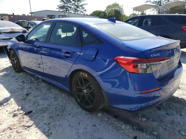 2HGFE2F57NH556465 - 2022 HONDA CIVIC SPORT 蓝色 照片 2