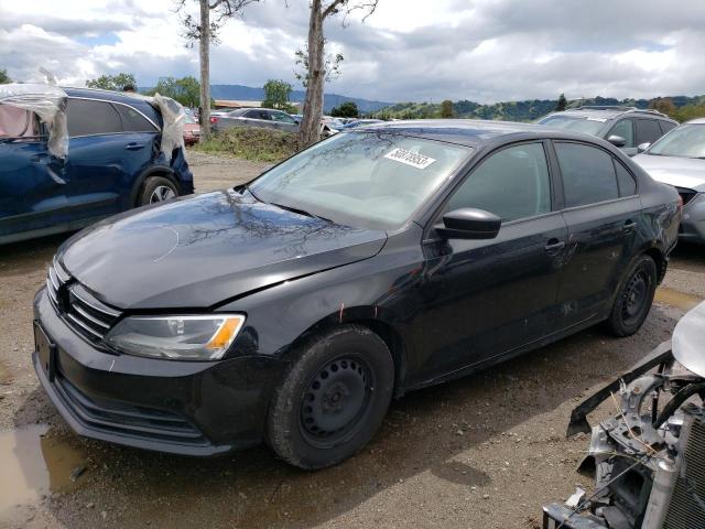 3VW2K7AJ1FM309045 - 2015 VOLKSWAGEN JETTA BASE 黑色 照片 1