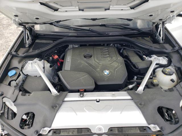 5UXTY3C09M9G62309 - 2021 BMW X3 SDRIVE30I WHITE photo 12