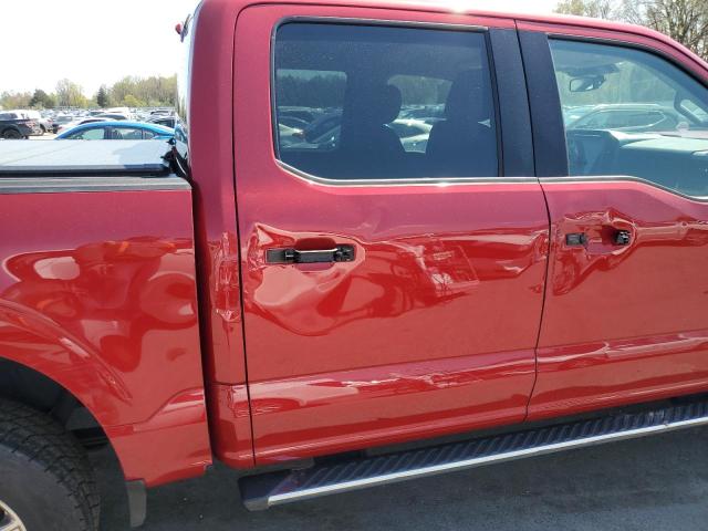 1FTFW1E19MFC21874 - 2021 FORD F150 SUPERCREW RED photo 10