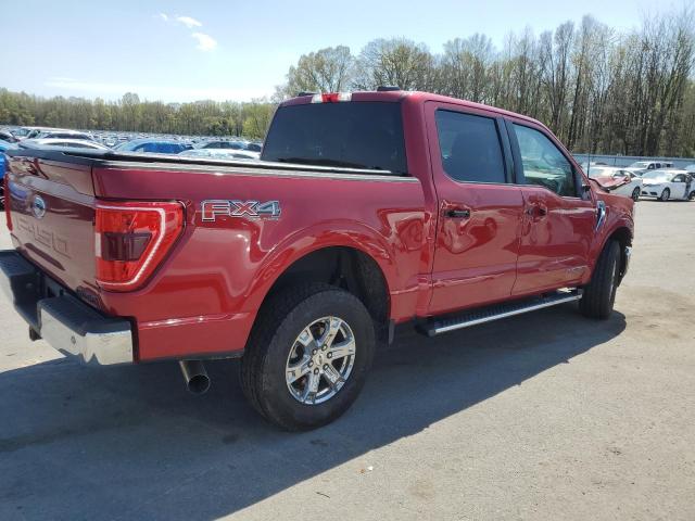 1FTFW1E19MFC21874 - 2021 FORD F150 SUPERCREW RED photo 3