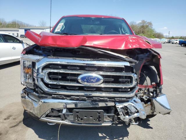 1FTFW1E19MFC21874 - 2021 FORD F150 SUPERCREW RED photo 5
