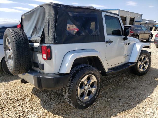 1J4FA54198L567271 - 2008 JEEP WRANGLER SAHARA SILVER photo 3