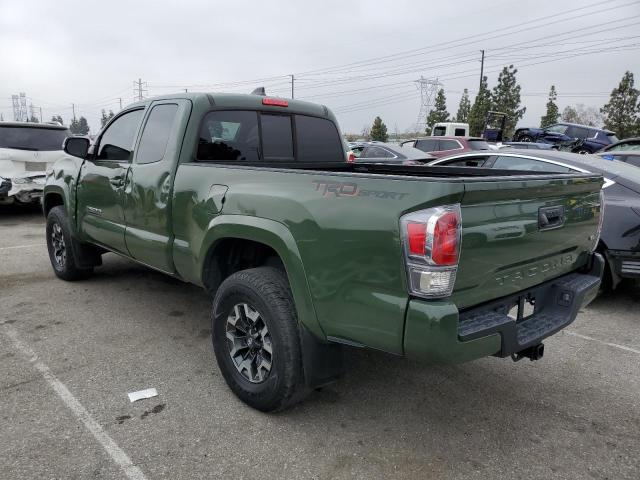 3TYRZ5CN0NT022039 - 2022 TOYOTA TACOMA ACCESS CAB GREEN photo 2