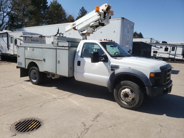 1FD4F46Y18EA84389 - 2008 FORD F450 SUPER DUTY WHITE photo 4