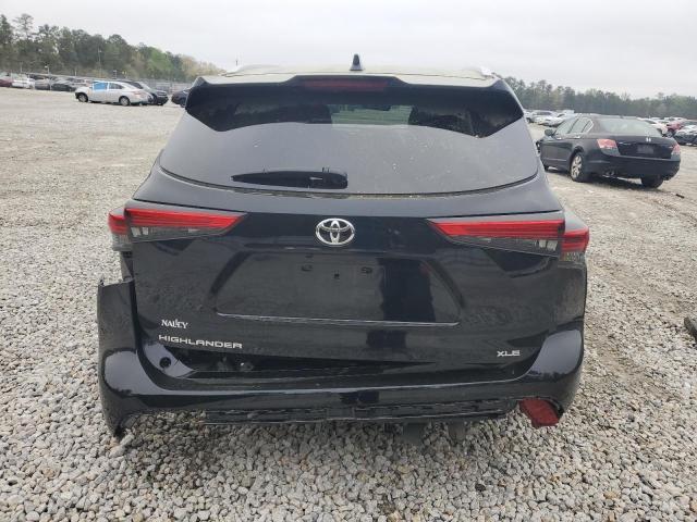 5TDHZRAH5NS555449 - 2022 TOYOTA HIGHLANDER XLE BLACK photo 6