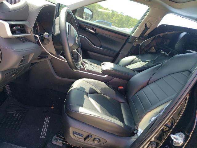 5TDHZRAH5NS555449 - 2022 TOYOTA HIGHLANDER XLE BLACK photo 7