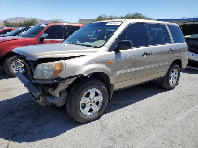 5FNYF18177B010928 - 2007 HONDA PILOT LX BEIGE photo 1