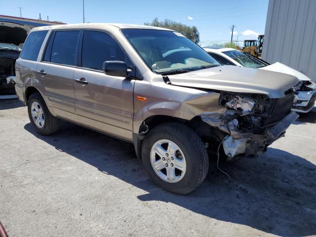 5FNYF18177B010928 - 2007 HONDA PILOT LX BEIGE photo 4