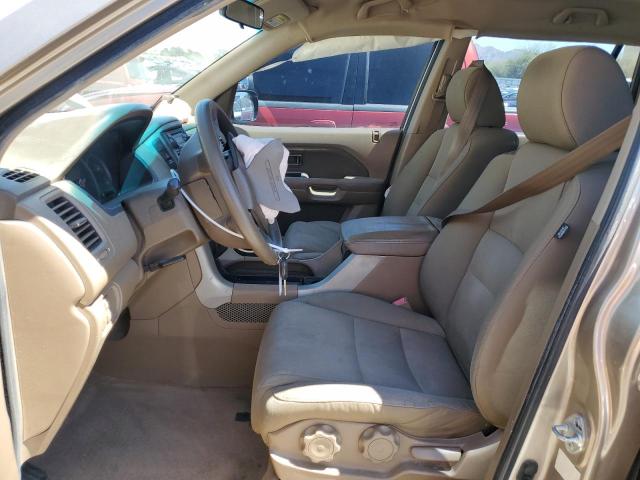 5FNYF18177B010928 - 2007 HONDA PILOT LX BEIGE photo 7