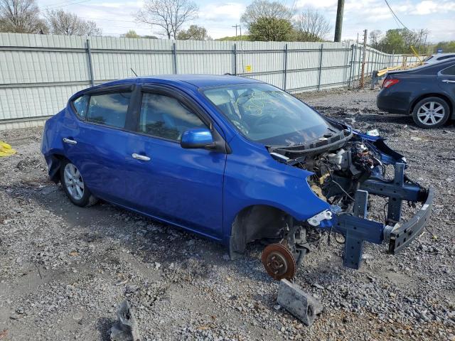 3N1CN7AP2EL812383 - 2014 NISSAN VERSA S BLUE photo 4