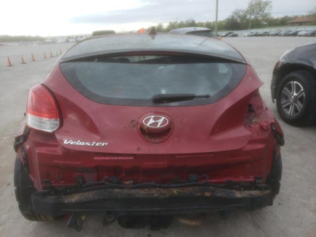 KMHTC6AD1DU087054 - 2013 HYUNDAI VELOSTER RED photo 6