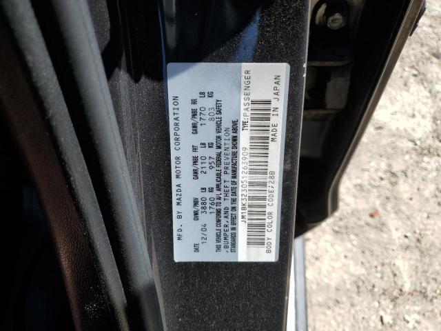 JM1BK323051263909 - 2005 MAZDA 3 S GRAY photo 12