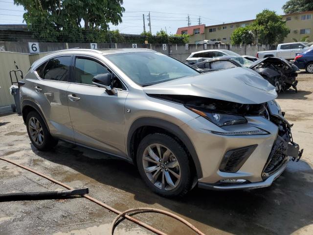 JTJSARBZ0M2179718 - 2021 LEXUS NX 300 BASE Gümüş fotoğraf 4