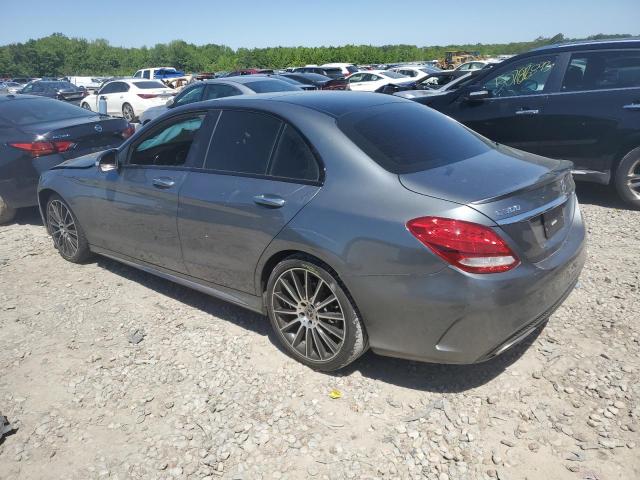 55SWF4JB4HU217319 - 2017 MERCEDES-BENZ C 300 GRAY photo 2