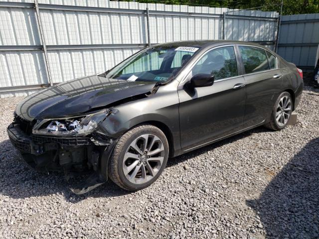 1HGCR2F58DA255384 - 2013 HONDA ACCORD SPORT GREEN photo 1