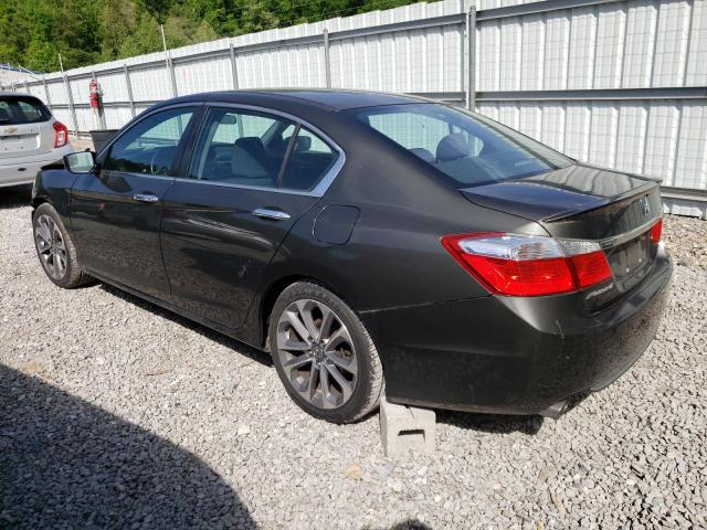 1HGCR2F58DA255384 - 2013 HONDA ACCORD SPORT GREEN photo 2