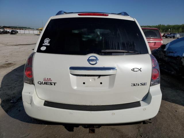 5N1BV28U77N105477 - 2007 NISSAN QUEST S WHITE photo 6