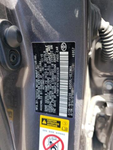 4T4BF1FK1GR546428 - 2016 TOYOTA CAMRY LE GRAY photo 12