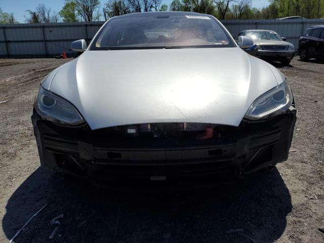 5YJSA1CN2DFP05764 - 2013 TESLA MODEL S 银色 照片 5