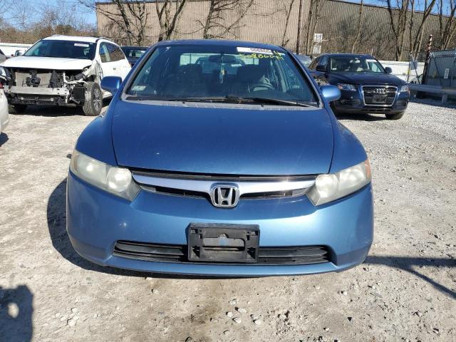 1HGFA16878L037665 - 2008 HONDA CIVIC EX BLUE photo 5