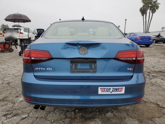 3VWL17AJ7GM337540 - 2016 VOLKSWAGEN JETTA SEL BLUE photo 6