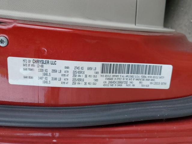 2A8HR54199R607292 - 2009 CHRYSLER TOWN & COU TOURING 红色 照片 13
