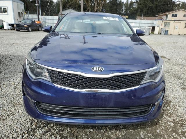 5XXGT4L31GG019703 - 2016 KIA OPTIMA LX BLUE photo 5