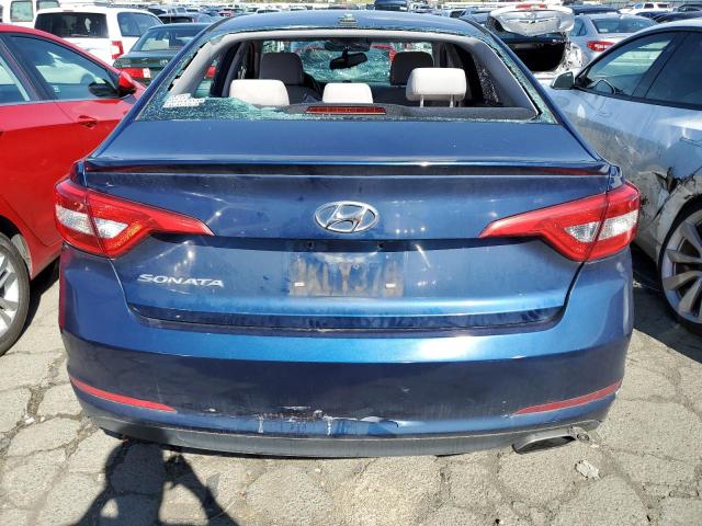 5NPE24AF3GH280116 - 2016 HYUNDAI SONATA SE BLUE photo 6