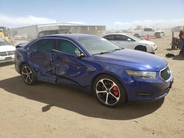 1FAHP2KT3EG133129 - 2014 FORD TAURUS SHO BLUE photo 4