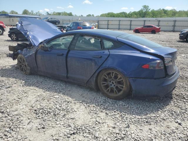 5YJSA1E52MF454127 - 2021 TESLA MODEL S Mavi foto 2