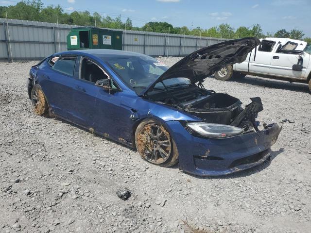 5YJSA1E52MF454127 - 2021 TESLA MODEL S Mavi foto 4