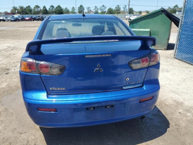 JA32U8FW2BU021451 - 2011 MITSUBISHI LANCER GTS BLUE photo 6