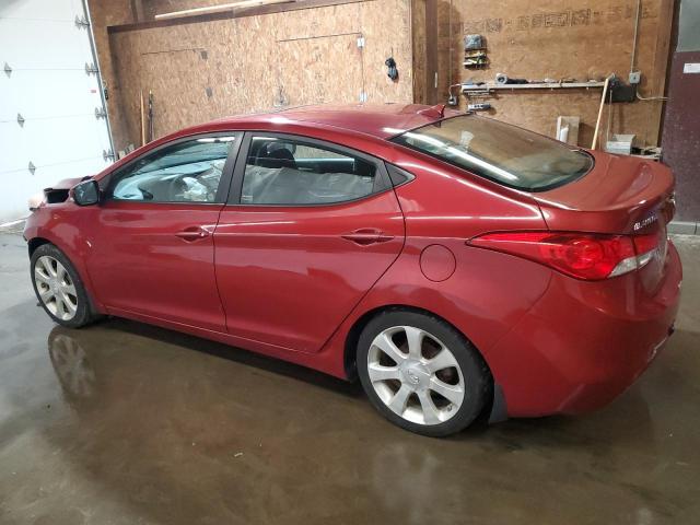 KMHDH4AE8CU433876 - 2012 HYUNDAI ELANTRA GLS MAROON photo 2