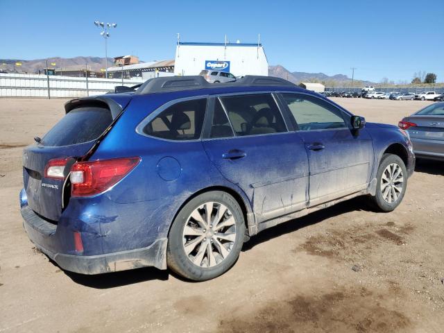 4S4BSBNC0G3255303 - 2016 SUBARU OUTBACK 2.5I LIMITED BLUE photo 3