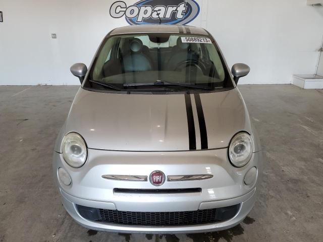 3C3CFFAR8DT747354 - 2013 FIAT 500 POP SILVER photo 5