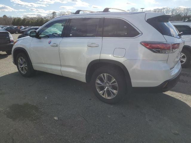 5TDJKRFH7FS157417 - 2015 TOYOTA HIGHLANDER XLE 白色 照片 2