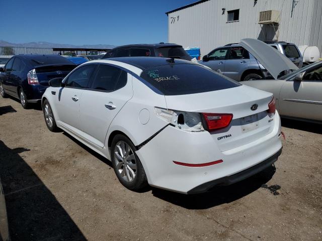 5XXGN4A76FG499171 - 2015 KIA OPTIMA EX WHITE photo 2