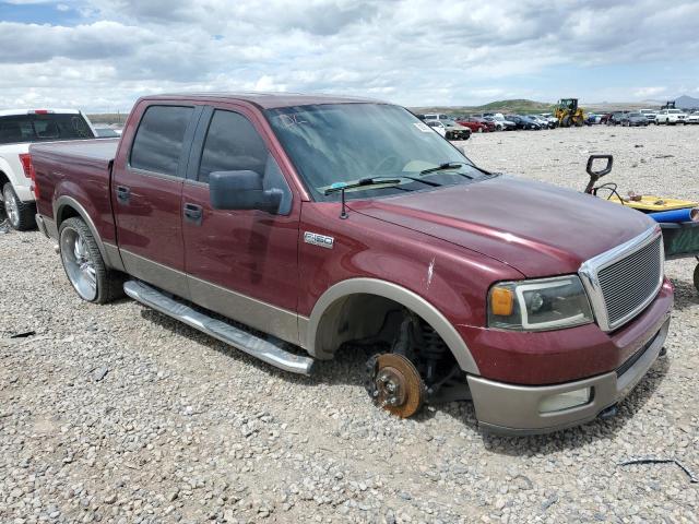 1FTPW12535FA41447 - 2005 FORD F150 SUPERCREW BURGUNDY photo 4