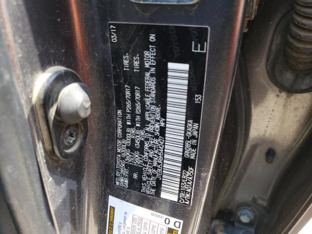 JTEBU5JR6H5442427 - 2017 TOYOTA 4RUNNER SR5/SR5 PREMIUM 灰色 照片 12