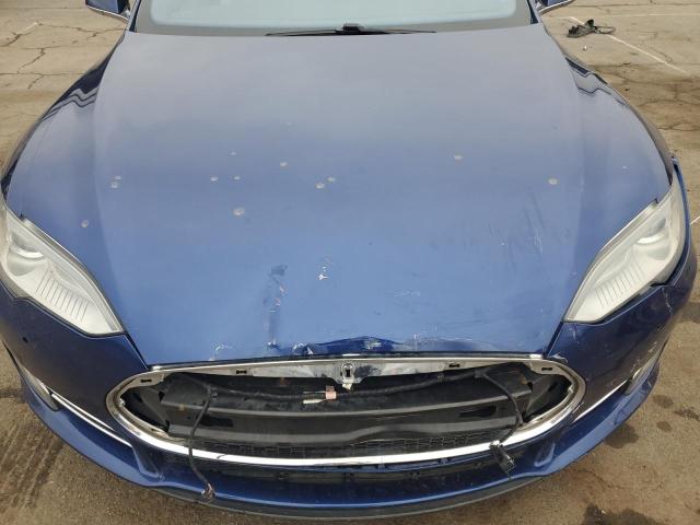 5YJSA1E28FF109547 - 2015 TESLA MODEL S BLUE photo 11