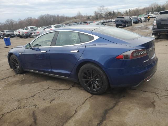 5YJSA1E28FF109547 - 2015 TESLA MODEL S BLUE photo 2