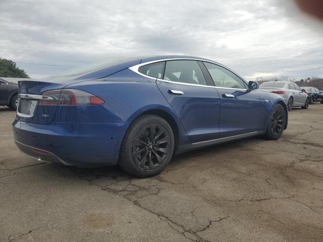 5YJSA1E28FF109547 - 2015 TESLA MODEL S BLUE photo 3